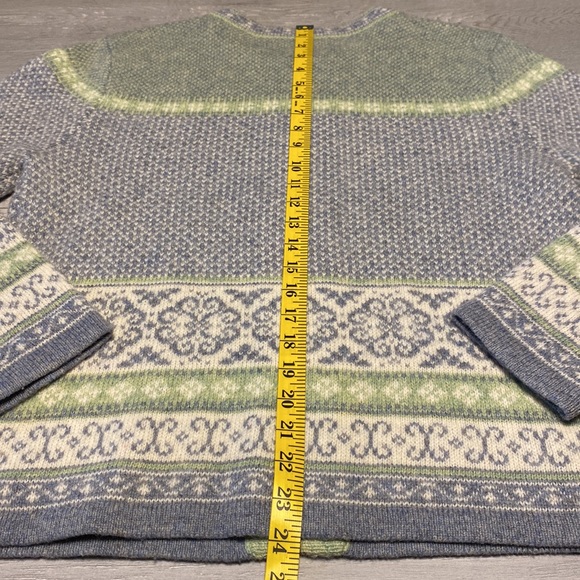 Vintage Carroll Reed Nordic Wool Cardigan - M - Picture 8 of 10